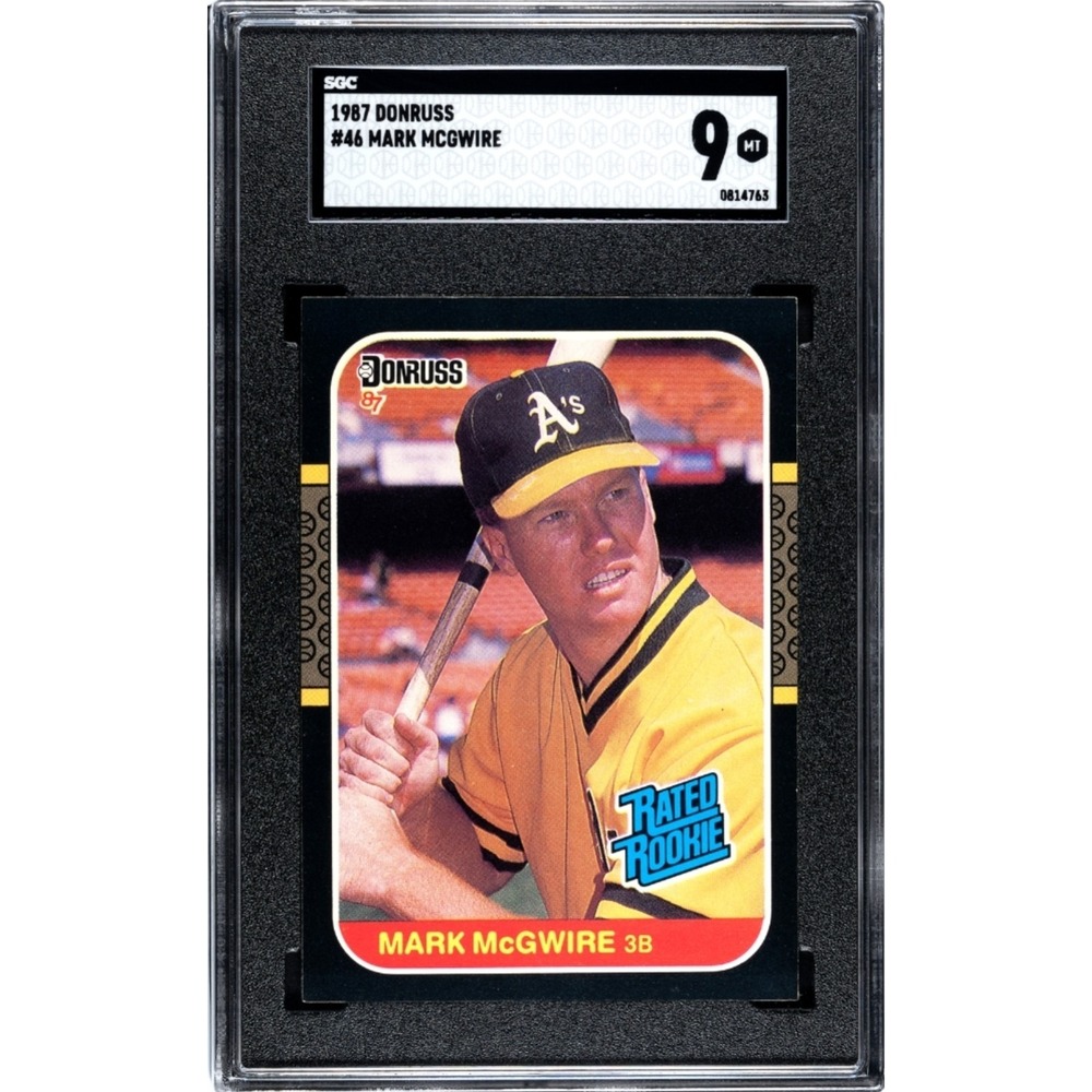 1987 Donruss - Rated Rookie Mark McGwire #46 - SGC 9